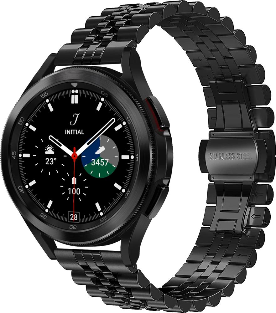 Браслет металлический Stech для Galaxy Watch 4 Classic 46 мм Black (26911-2B)