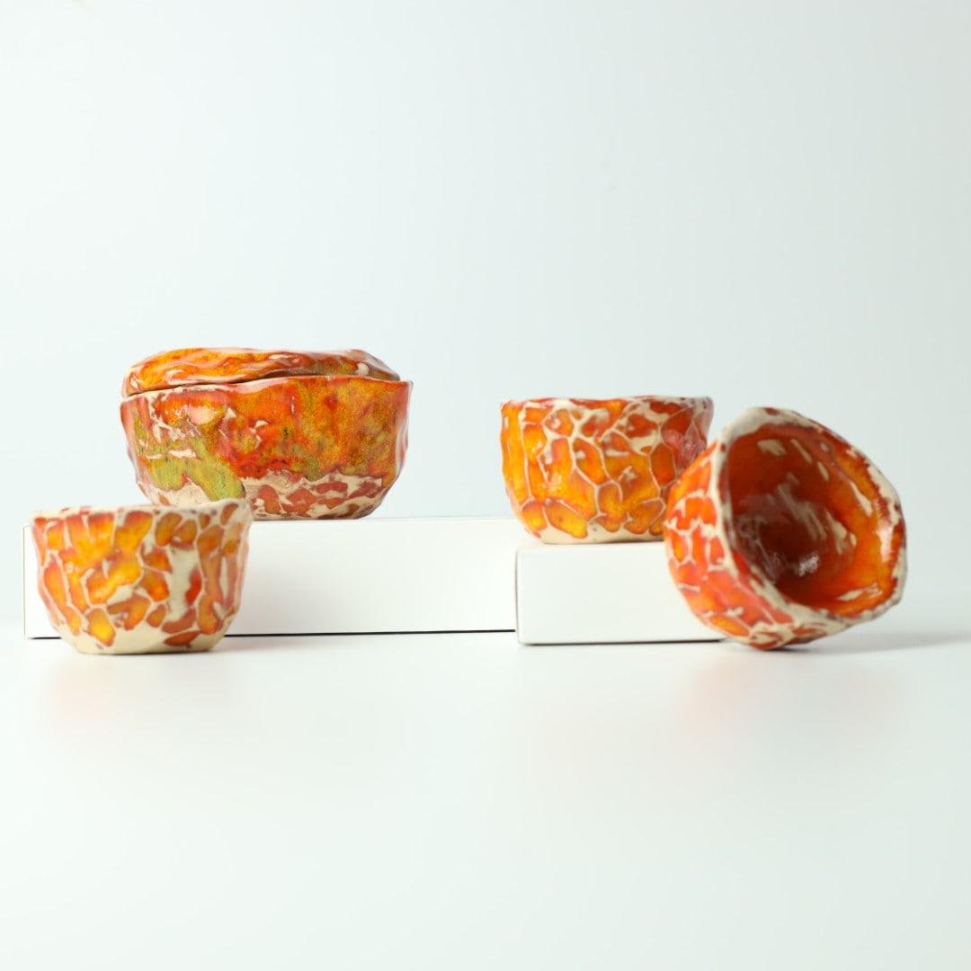 Набір для чайної церемонії Лавовий ручної роботи (TS-12) - фото 2 Набір для чайної церемонії Лавовий ручної роботи (TS-12) - фото 2