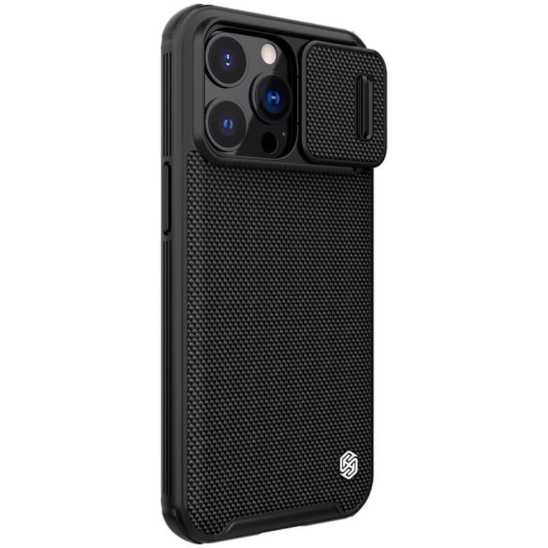 Противоударный TPU+PC чехол Nillkin Textured Pro для Apple iPhone 13 Pro (6.1") Черный - фото 5