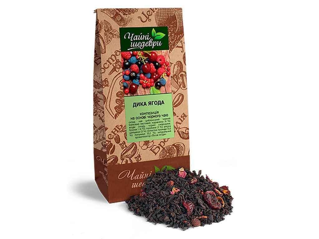 Чай фасований чорний Чайні шедеври ДИКА ЯГОДА 60 г (900612)