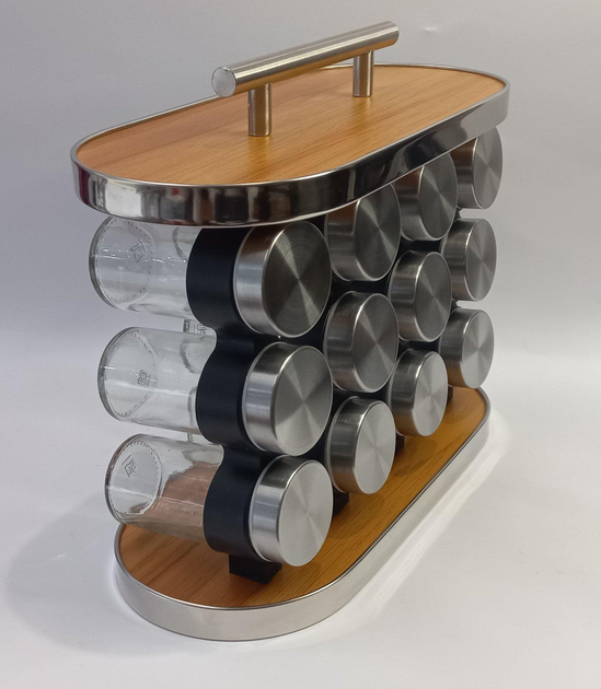 Набор банок для специй Edenberg EB-18003 на подставке из нержавеющей стали 13 пр. (24117053)