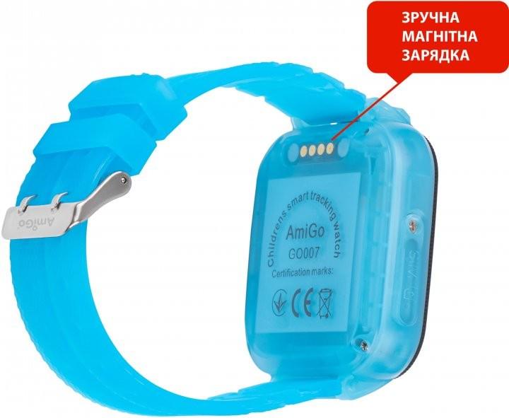 Смарт-часы AmiGo GO007 FLEXI GPS Blue (42206) - фото 3 Смарт-часы AmiGo GO007 FLEXI GPS Blue (42206) - фото 3