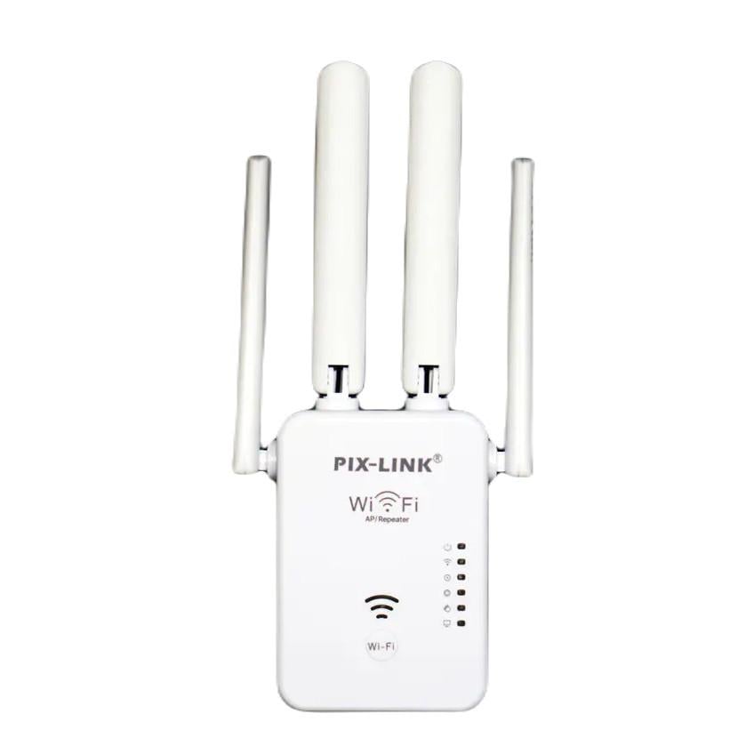 Ретранслятор Wi-Fi сигналу Pix-Link WR49S4T 802.11N/B/G 300 Mbps 2,4 GHz White (3_05615)