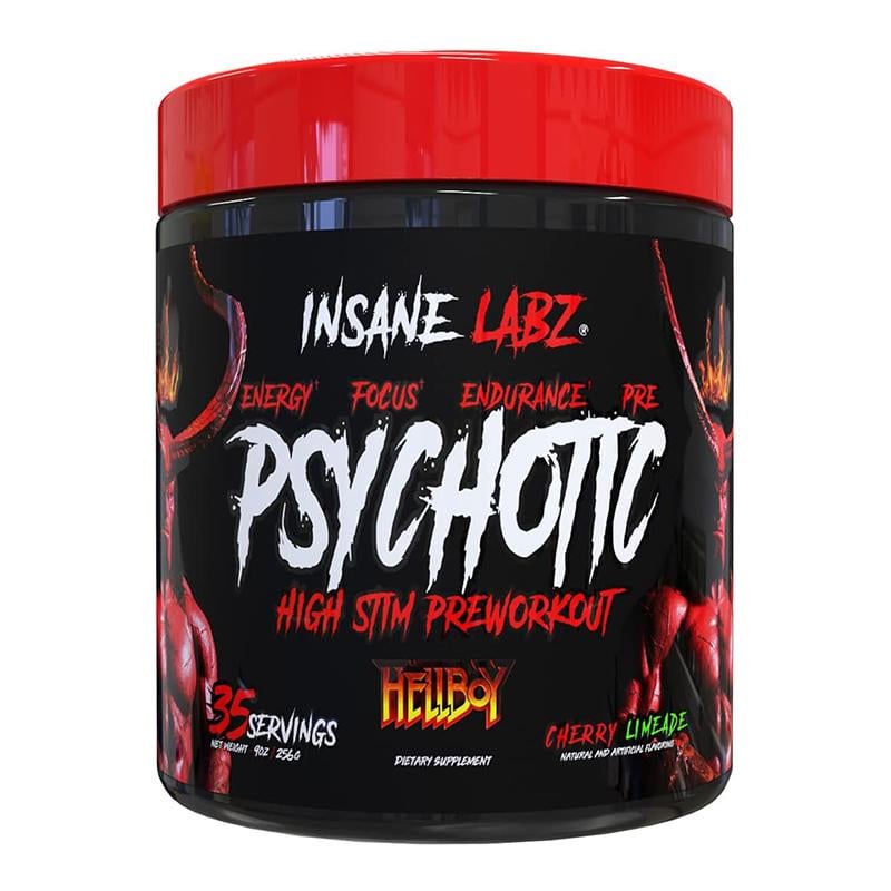 Передтренувальний комплекс Insane Labz Psychotic Hellboy Cherry Limeade 35 serv