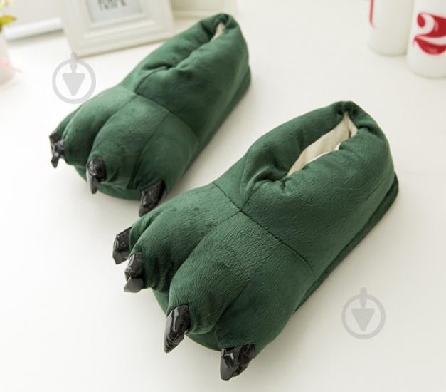 Домашние тапочки кигуруми Лапы 26-27 см Зеленые (hw115593)