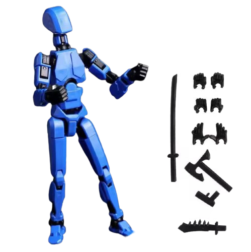 Конструктор Робот Dummy 13 с оружием Синий (1592)