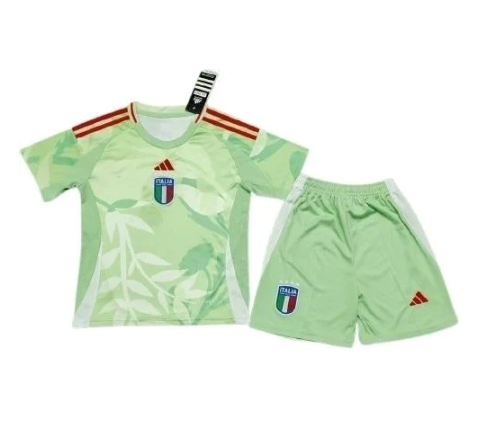 Футбольная форма детская сборной Италии 2025 125-135 см Зелено-красный (F0211)