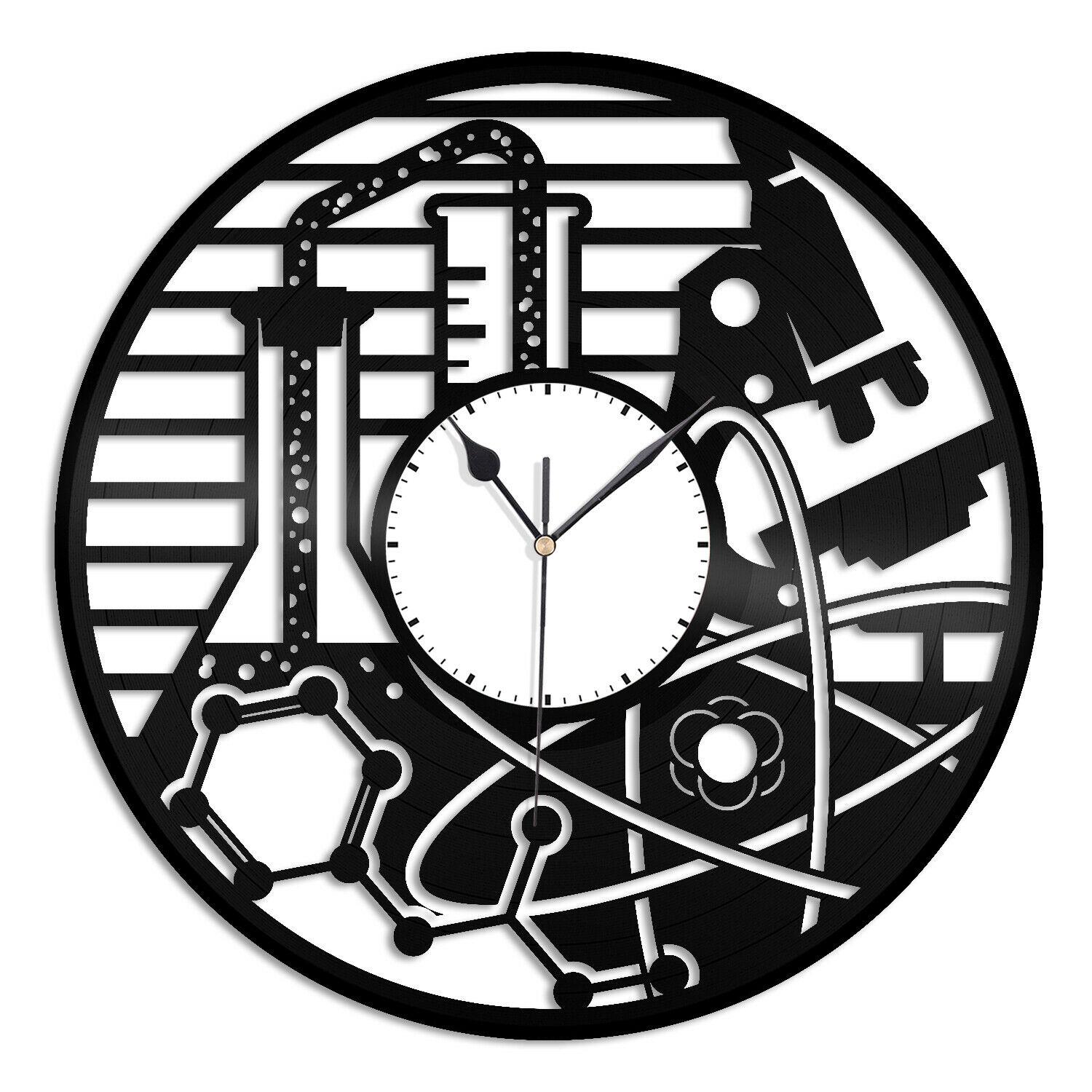 Часы настенные Химия 1721  из виниловой пластинки