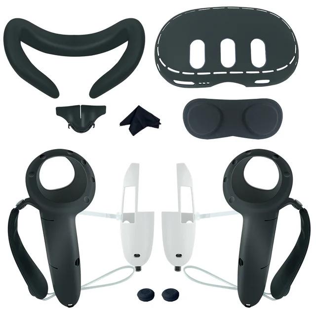 Подовжений захисний силіконовий набір для Meta Quest 3 Black (ACS-UZSNFMQ3blk)