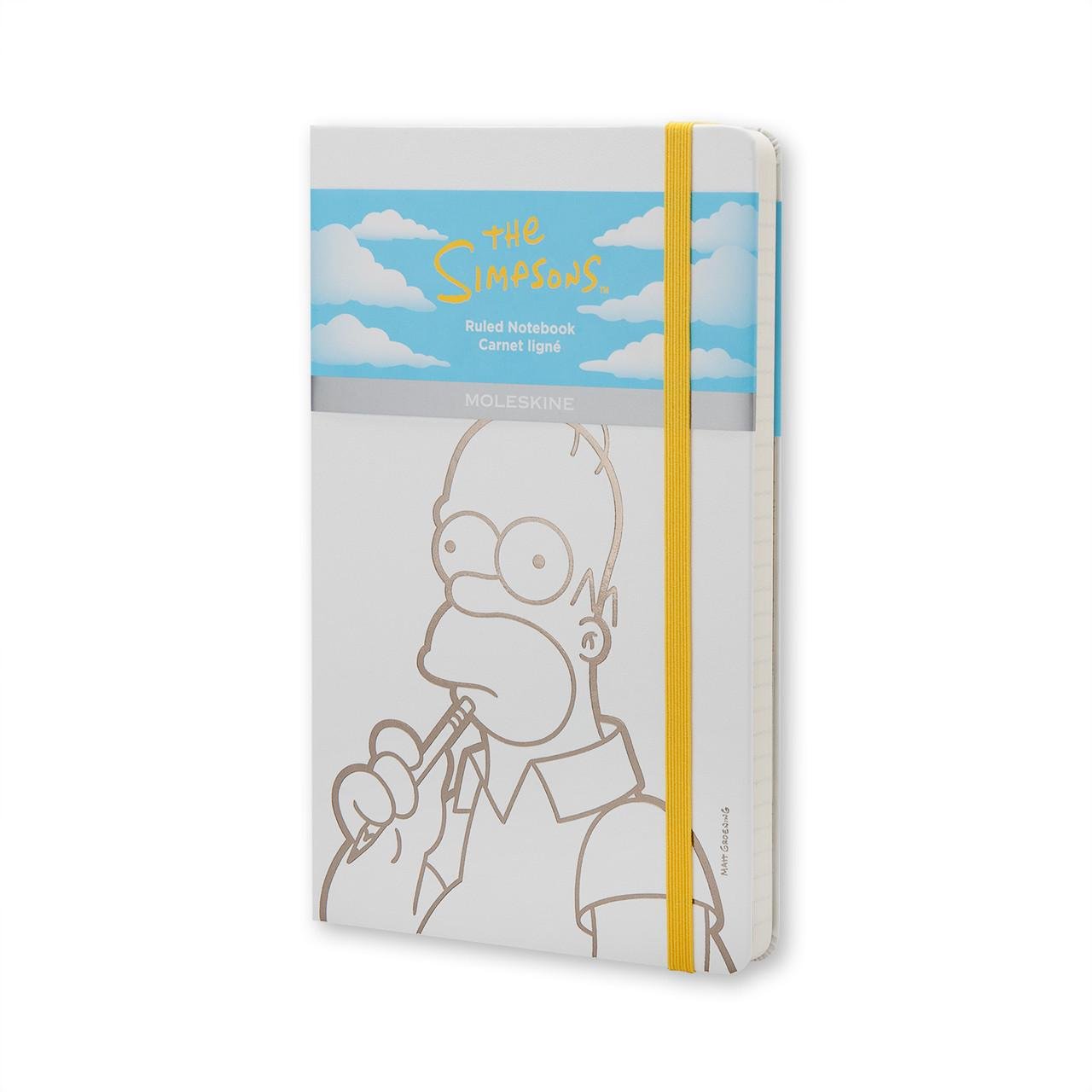 Блокнот Moleskine Limited Simpsons средний 240 страниц белый в линейку 13х21 см (9788867324309)