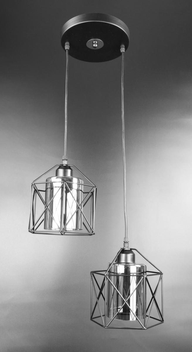 Люстра стельова підвісна Loft 11770/2-gr (5-11770/2-gr) Люстра стельова підвісна Loft 11770/2-gr (5-11770/2-gr)