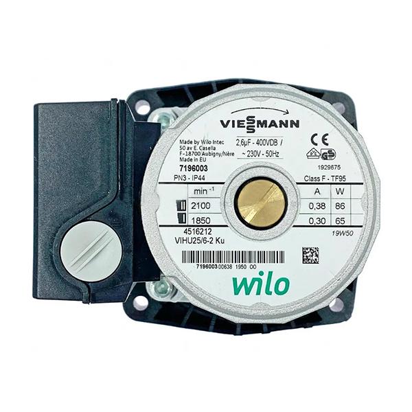 Насос циркуляционный с адаптером Wilo VIHU 25/6-2 86 Вт для газового котла Viessmann WH0 7825097 (00000051870)