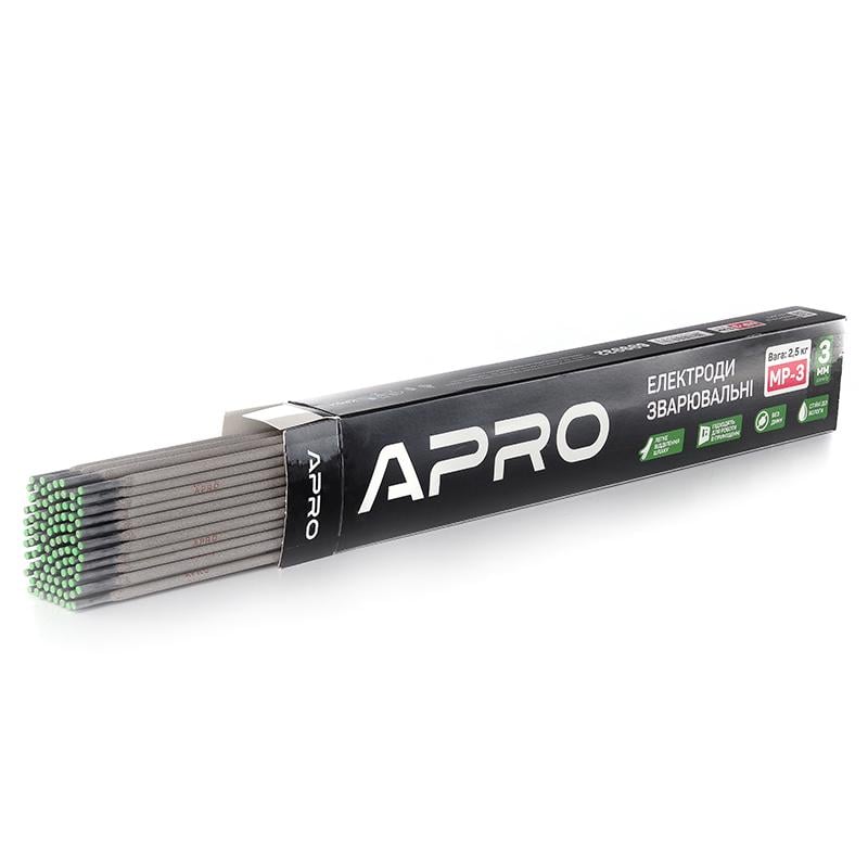 Электроды сварочные Apro МР-3 2,5 кг 3 мм (699932) - фото 4 Электроды сварочные Apro МР-3 2,5 кг 3 мм (699932) - фото 4