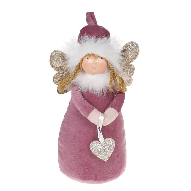 Мягкая игрушка новогодняя BonaDi Ангелочек Лиловый (910-202)