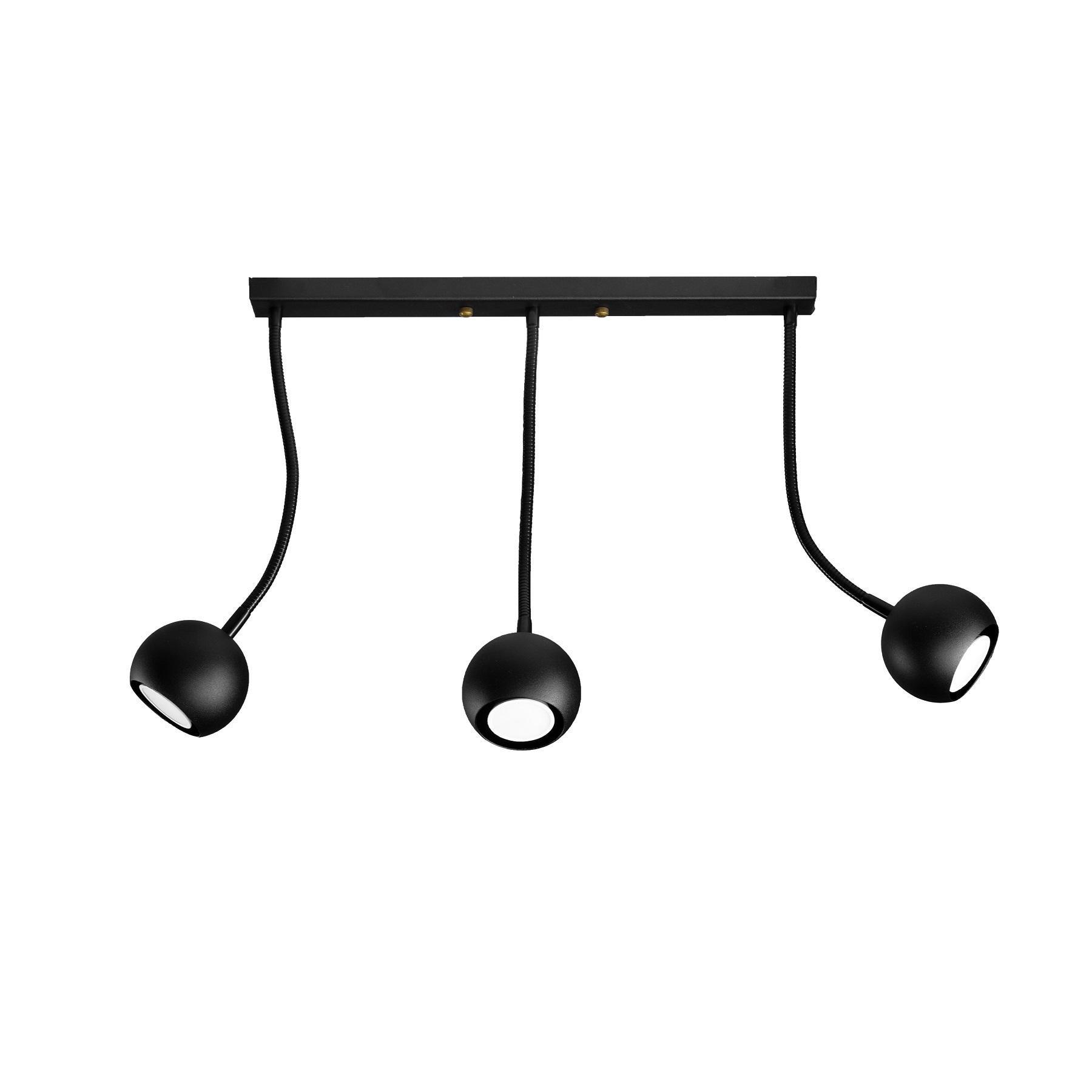 Світильник стельовий спот Bowl GU10 L90-3-450-GN Black