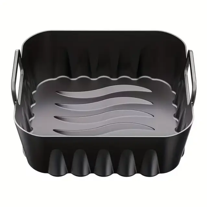 Форма силіконова квадратна UK-4777 для аерогрилю мультипечі та фритюрниці 17 см Форма силіконова квадратна UK-4777 для аерогрилю мультипечі та фритюрниці 17 см