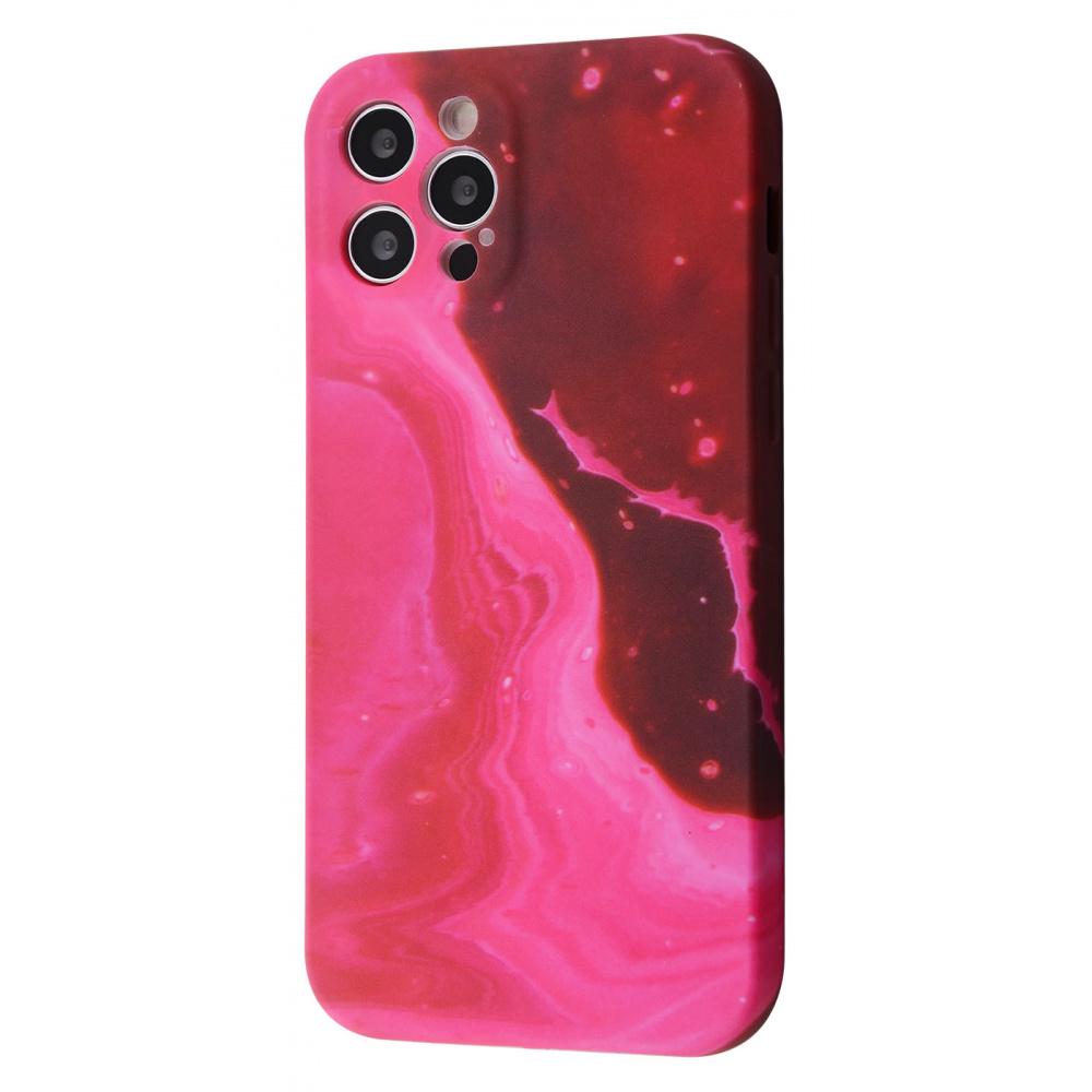 Чехол с мягкой подкладкой WAVE Seastone iPhone Case 12 fuchsia С рисунком