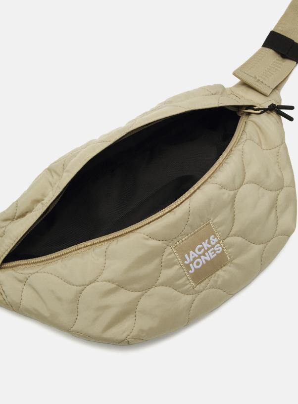 Поясна сумка стьобана Jack & Jones Бежевий (105754304) - фото 3 Поясна сумка стьобана Jack & Jones Бежевий (105754304) - фото 3