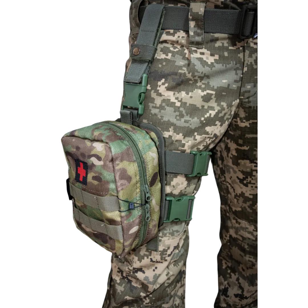 Платформа на стегно для підсумків Kirasa Cordura 1000D Molle 15х20 Multicam (KI285) - фото 5