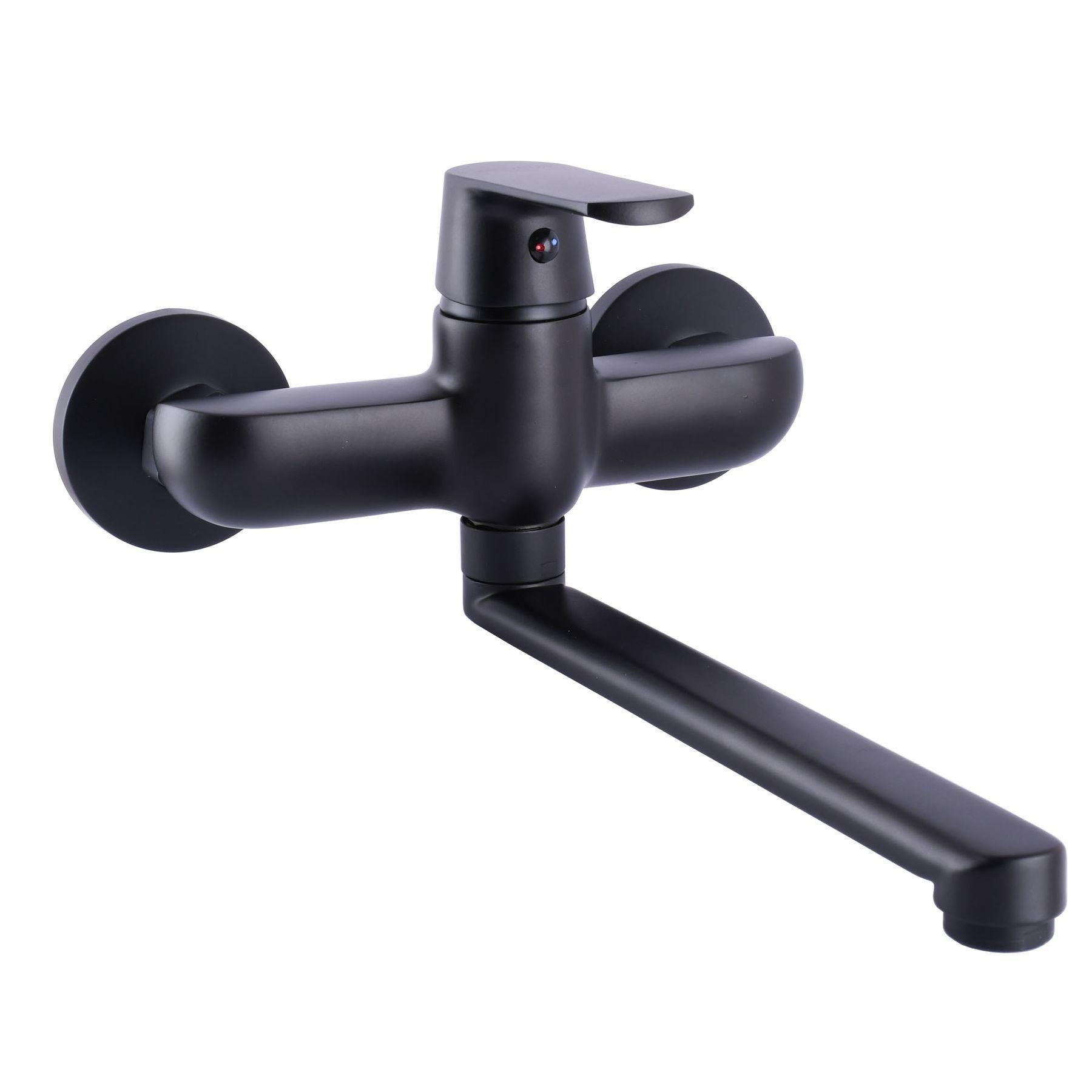 Кран на кухню Globus Lux Черный матовый (22556)