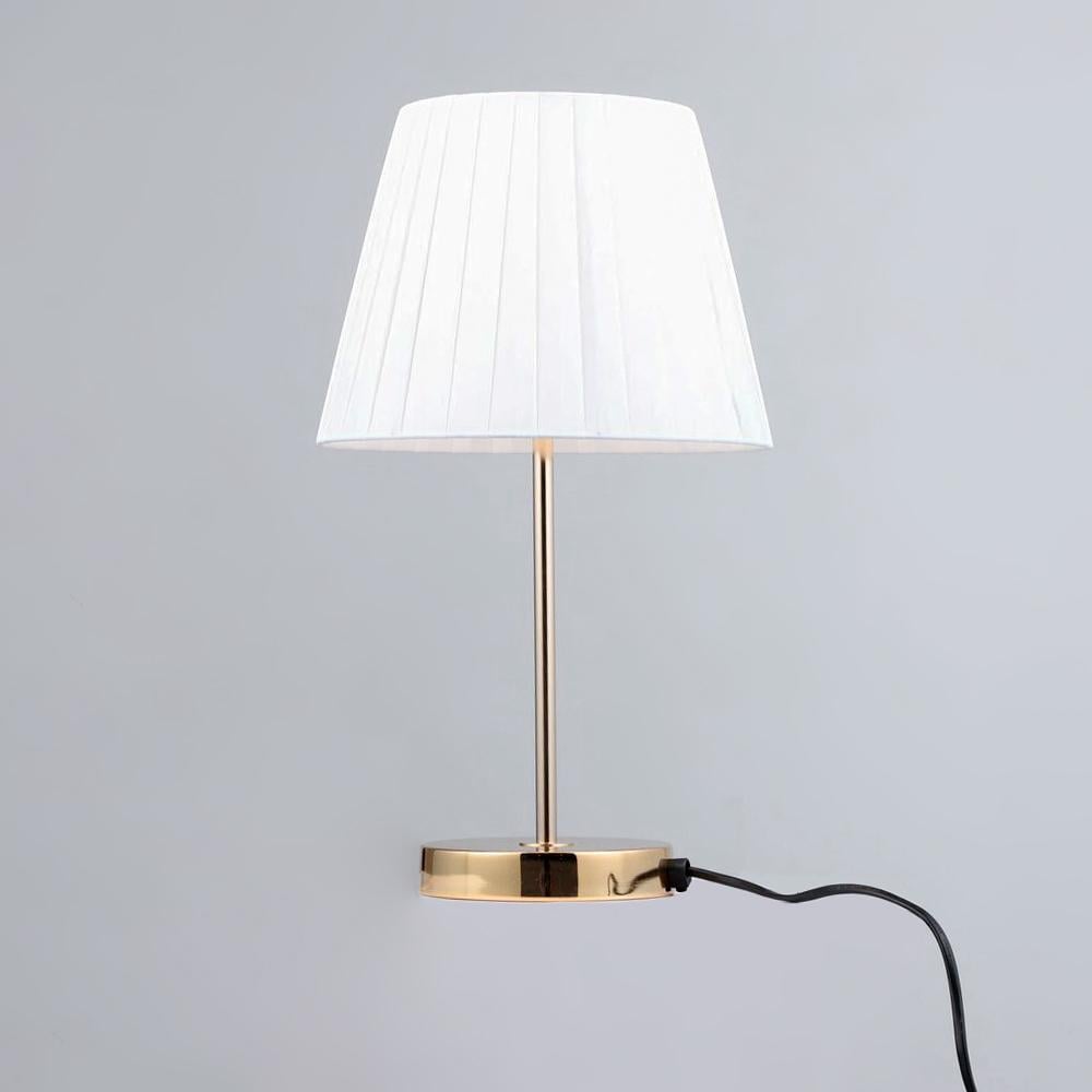 Настольная лампа с абажуром Light House SRS-19748/1T FGD Золотой/Белый