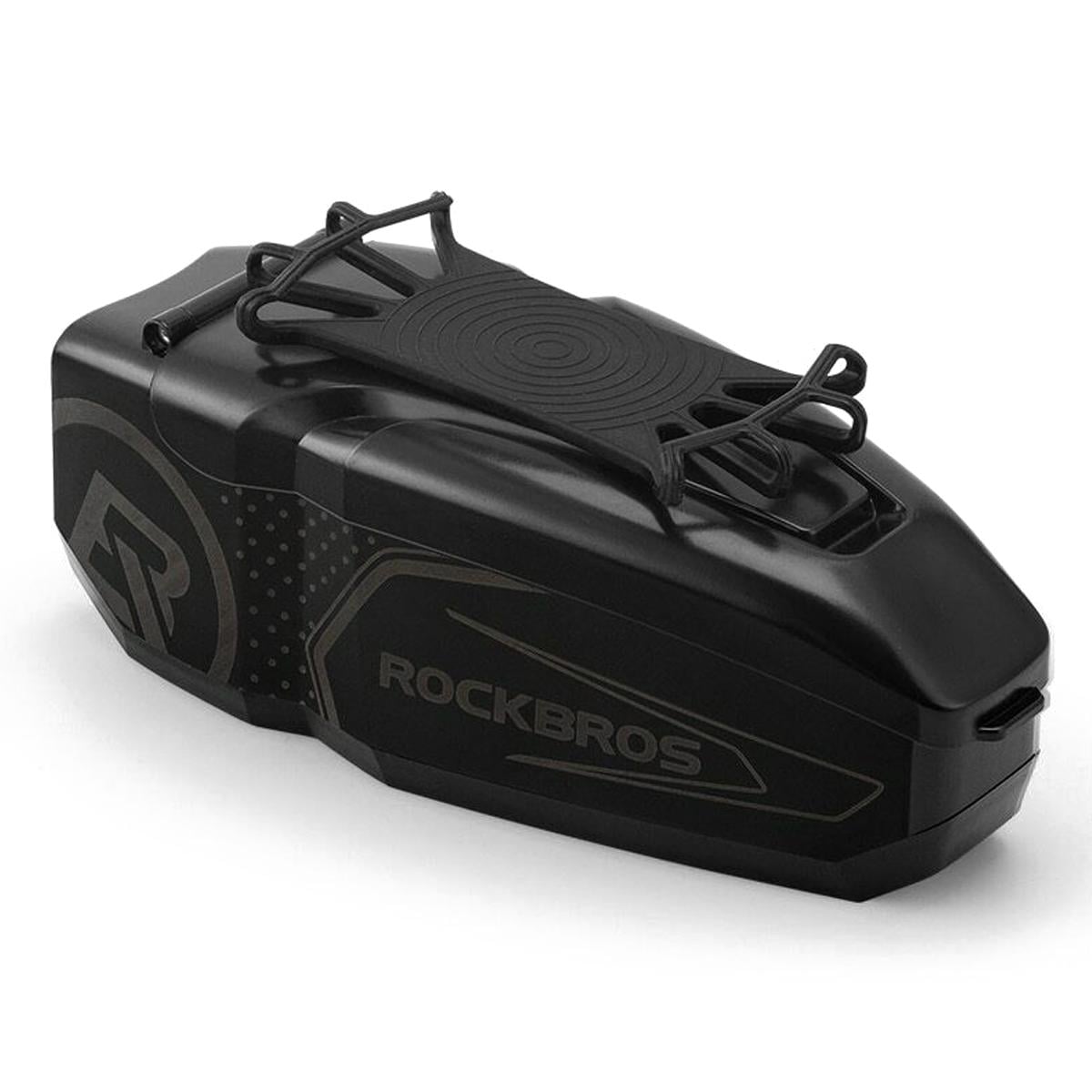 Велосумка на раму с креплением для телефона ROCKBROS LF0404BK с каркасом/велкро до 6,5" Черный (RB-LF0404-2720)