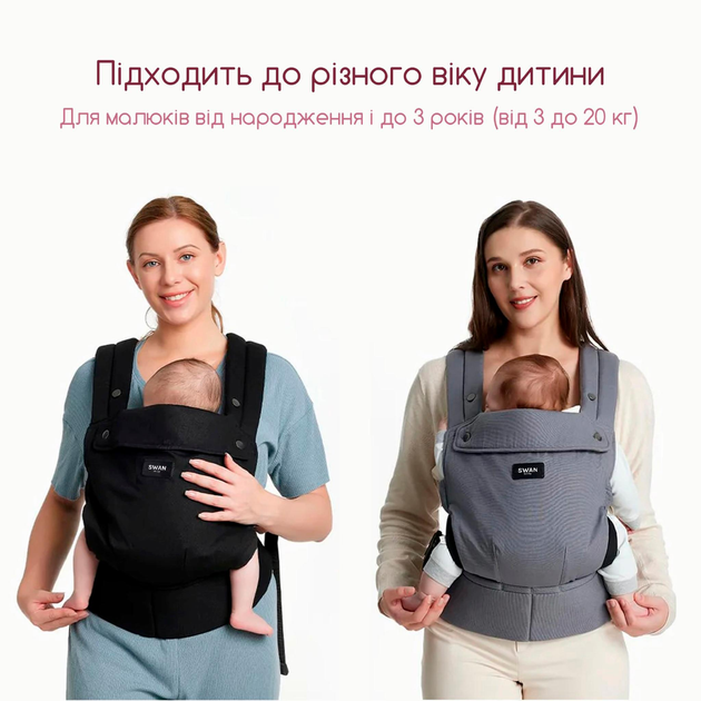 Слінг для новонароджених Бежевий - фото 6