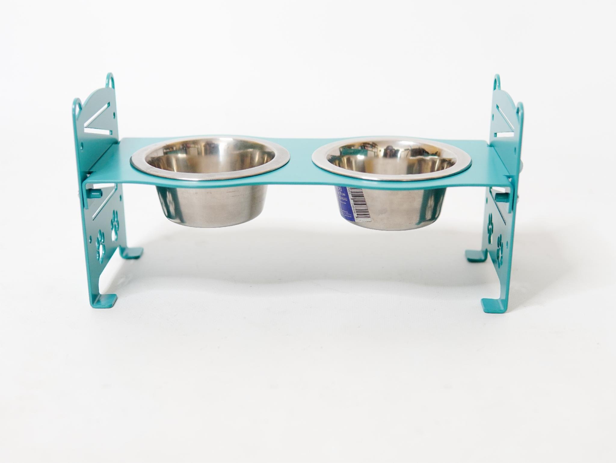 Кормушка для котів розбірна-регульована 61-137 мм 0,45 л М'ятний (1024585к) - фото 8