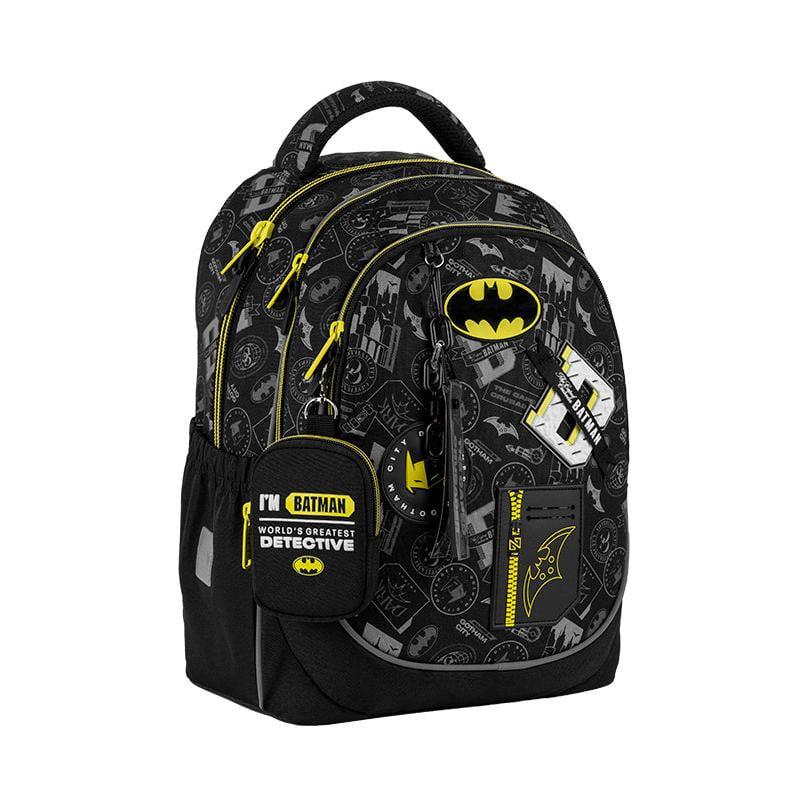 Рюкзак школьный KITE Education DC Batman 38x28x16 см 18 л Черный (DC25-700M)