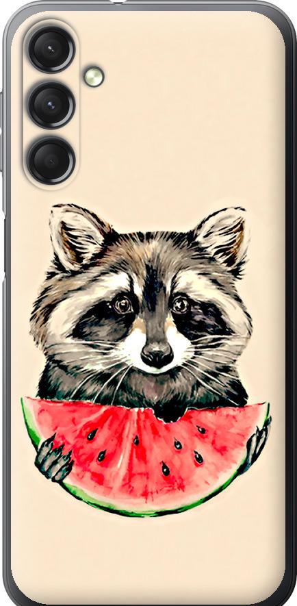 Чехол на Samsung Galaxy A24 A245F Енотик с арбузом (4605u-3020-42517)