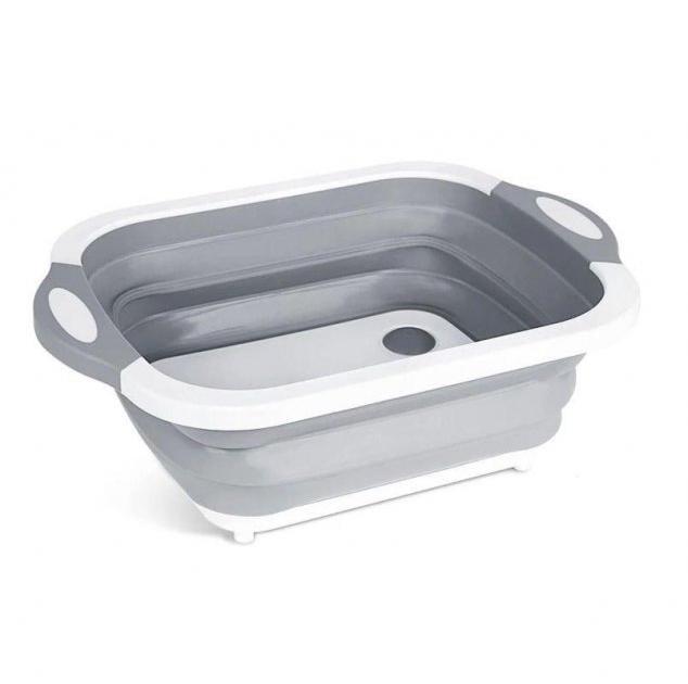 Обробна дошка-миска Chopper складна силіконова 3в1 (13045)