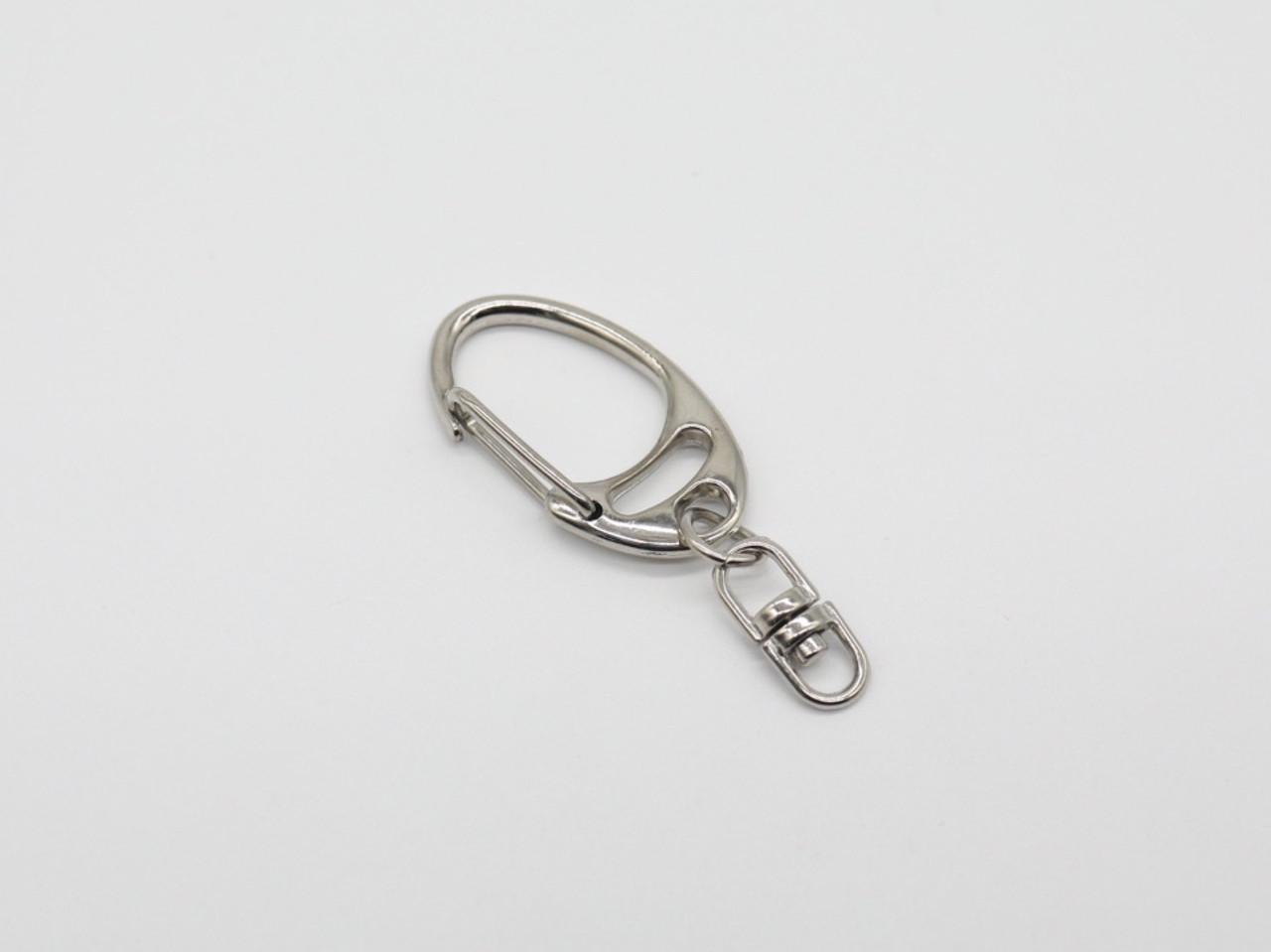 Карабин для ключей с цепочкой 33 мм Серебряный (64494464)