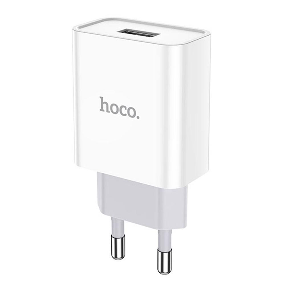 Адаптер сетевой Hoco Asombroso C81A 1xUSB 2,1A White Адаптер сетевой Hoco Asombroso C81A 1xUSB 2,1A White