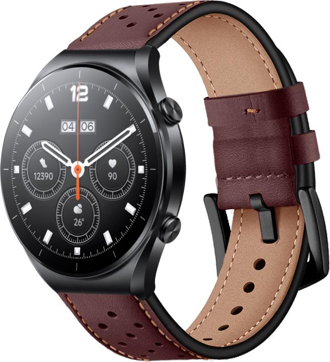 Ремешок кожаный Classico для Xiaomi Watch S1 Brown (28940-30)