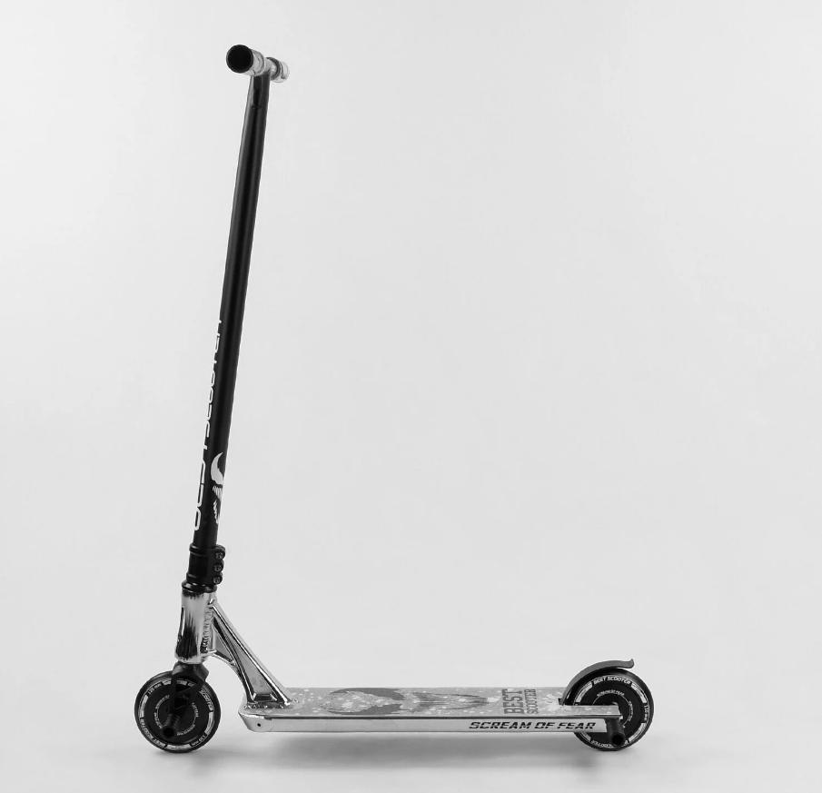 Самокат трюковый Best Scooter Simbiote HIC-система пеги алюминиевый диск и дека Black/Grey (102308) - фото 7