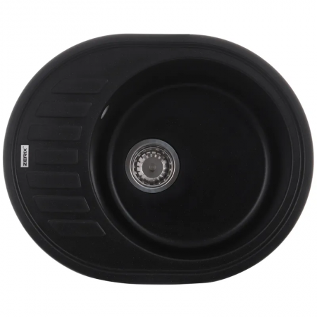 Кухонная мойка Zerix ZS-6250R-14 615х495х200 мм Черный металлик (ZX4554)