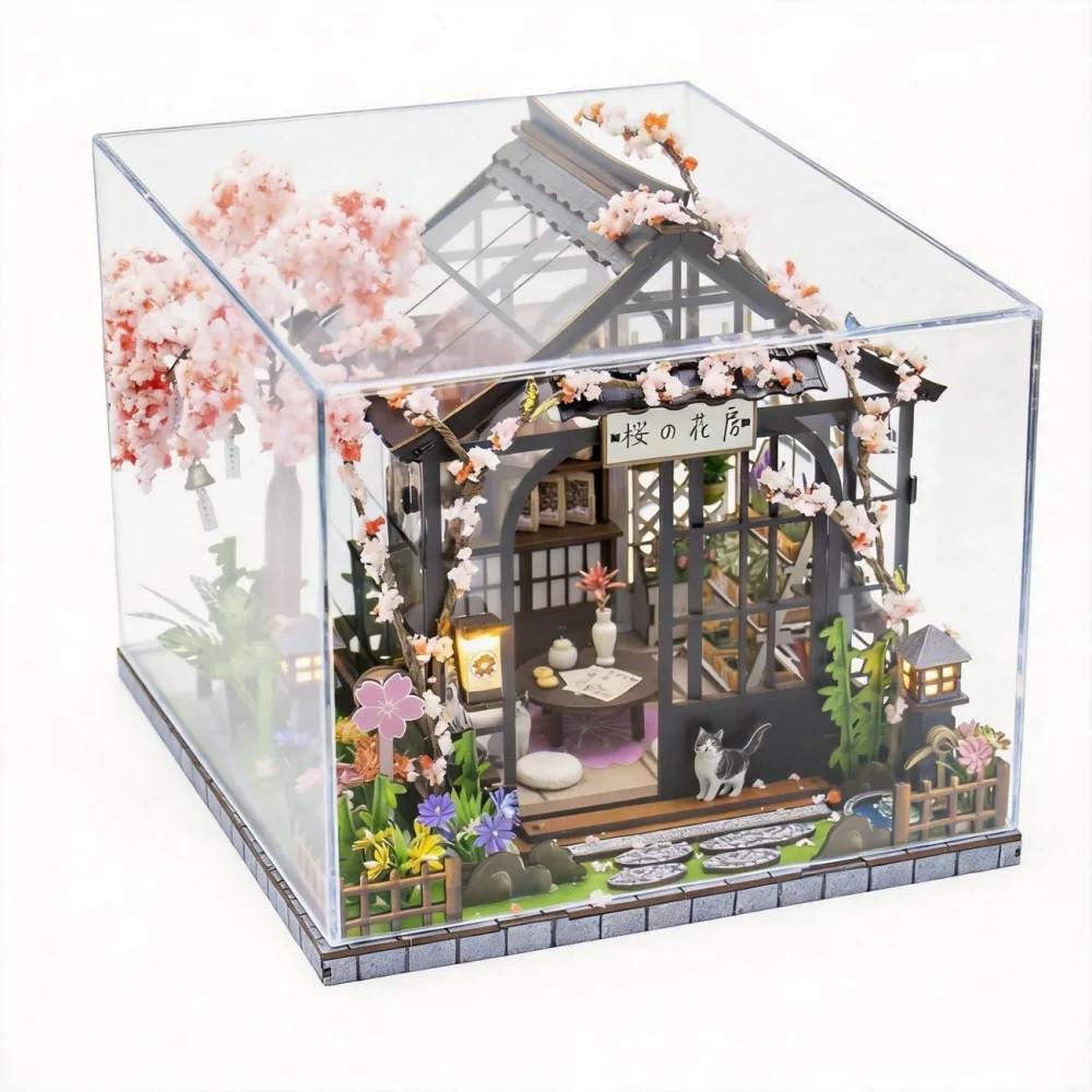 Румбокс DIY Sakura Greenhouse Miniature House Kit M-2621 и купол (36117320)
