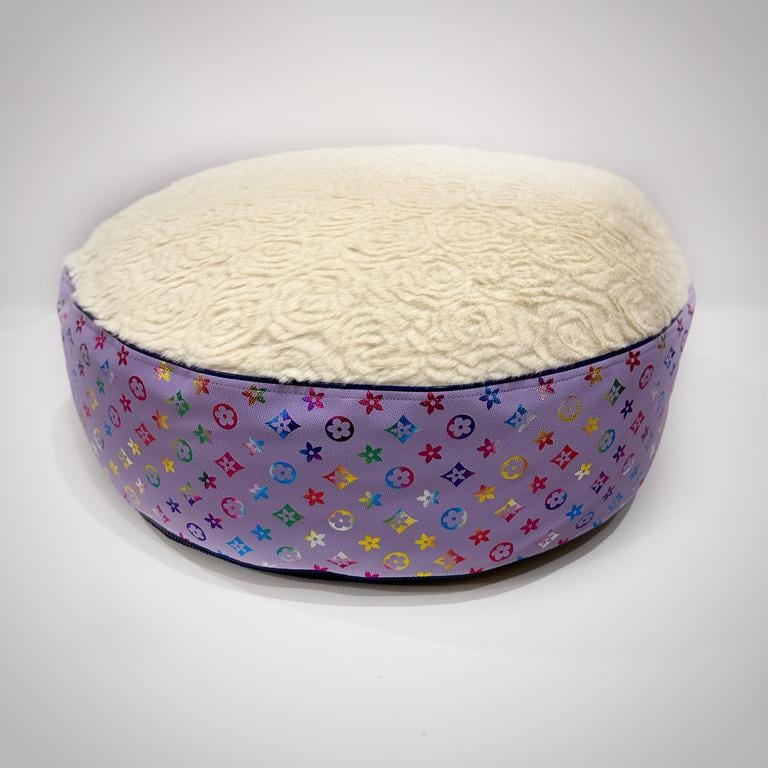 Лежанка-пуф для собак Amore mio Cane LV до 16 кг d 65х17 см Violet (PF-0006)