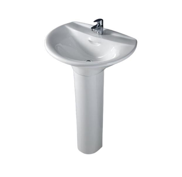 Умывальник с пьедесталом RAK Ceramics Venice 650x205x510 мм Белый (RAK0039)