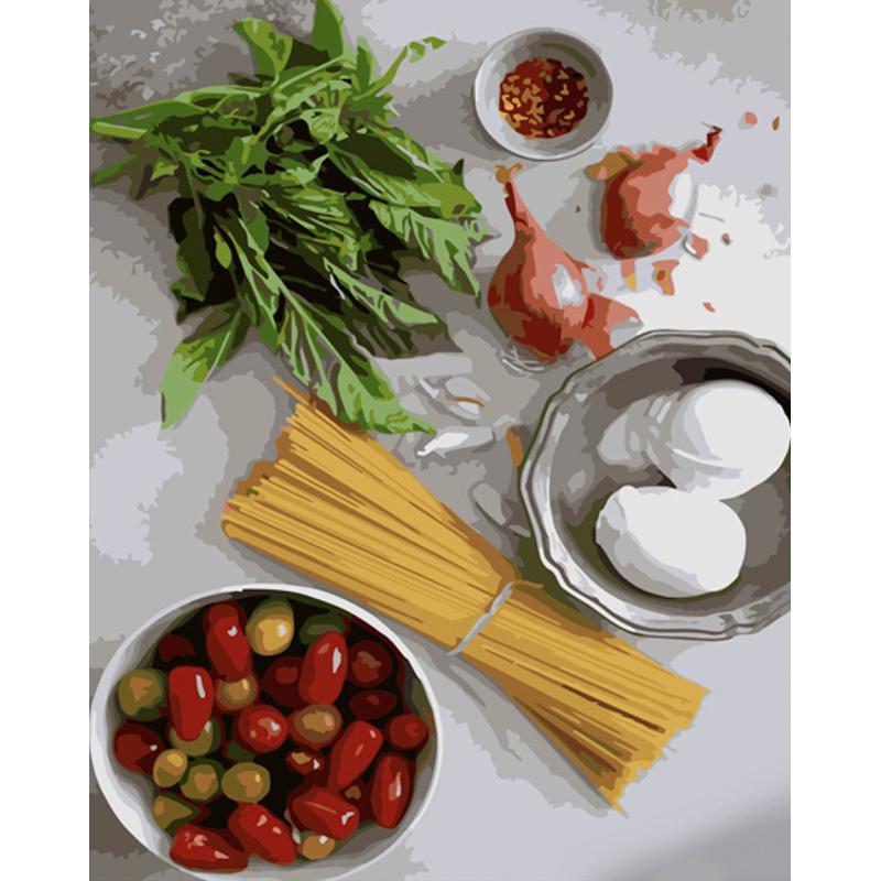 Картина по номерам Strateg Премиум Набор для пасты с лаком уровнем 40х50 см (GS1386)