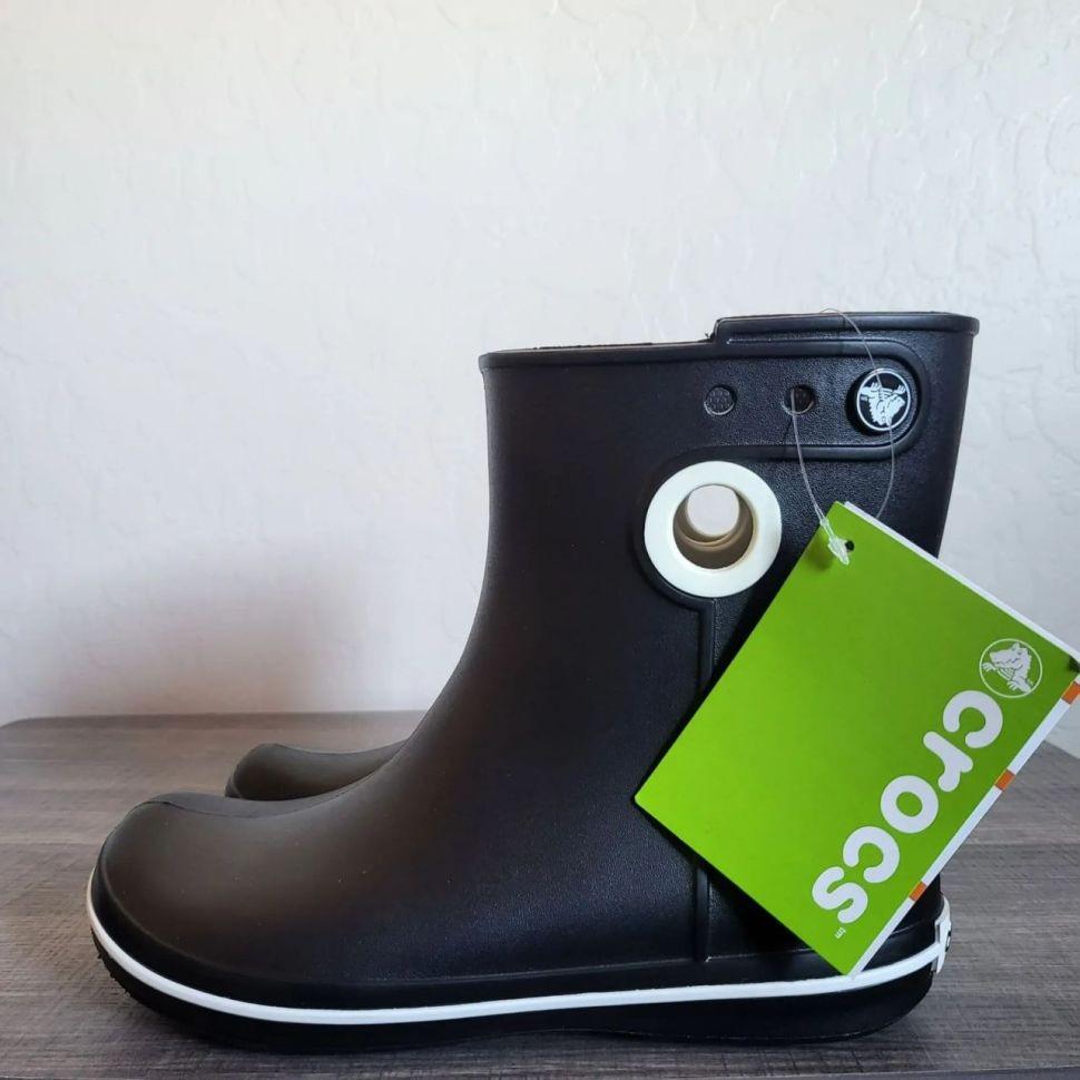 Чоботи гумові жіночі Crocs Women’s Jaunt Shorty Boot р. 42/43 Black (26585769) - фото 3