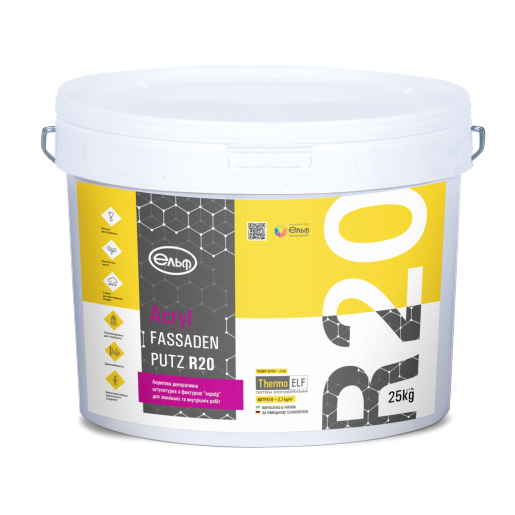 Декоративна штукатурка акрилова короїд Elf Acryl-Fassadenputz R20 TR 25 кг