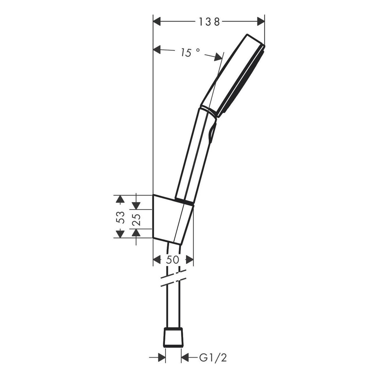 Душовий комплект Hansgrohe PULSIFY SELECT 24302670 Чорний (114613) - фото 2