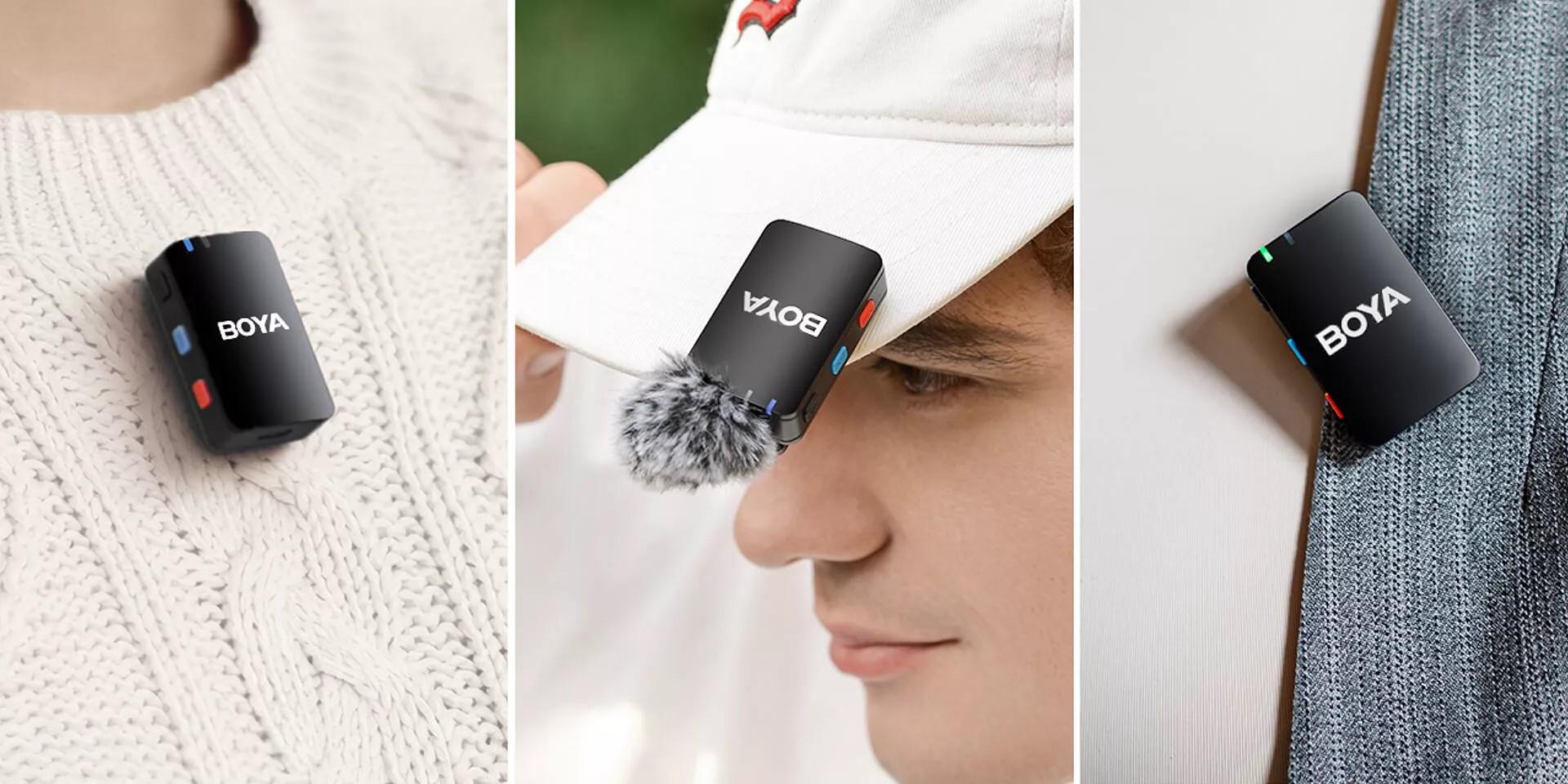 Микрофон петличный Boya Boyamic для видеокамеры/iPhone/Android с зарядным кейсом профессиональный 2 шт. (50030) - фото 4 Микрофон петличный Boya Boyamic для видеокамеры/iPhone/Android с зарядным кейсом профессиональный 2 шт. (50030) - фото 4