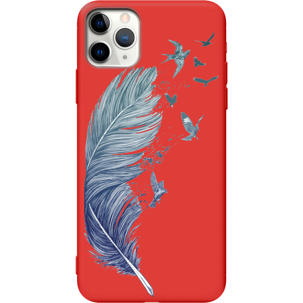 Чохол Boxface iPhone 11 Pro Feather Червоний силікон  (38189-cc38-43044)