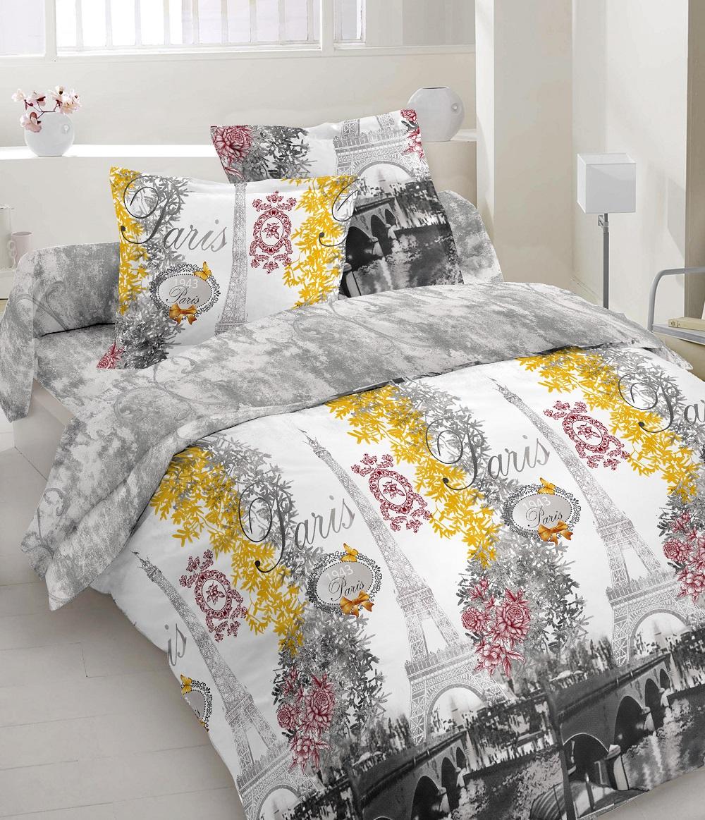 Комплект постельного белья Family Париж семейный бязь голд 9981808 Разноцветный (DR012999)