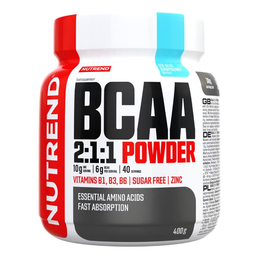 Аминокислота NUTREND BCAA 2:1:1 Powder Ледяная голубая малина 400 г (21301-03)