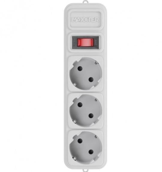 Мережевий подовжувач Maxxter SPM3-G-6G 3 розетки 1,8 м White (000536347)