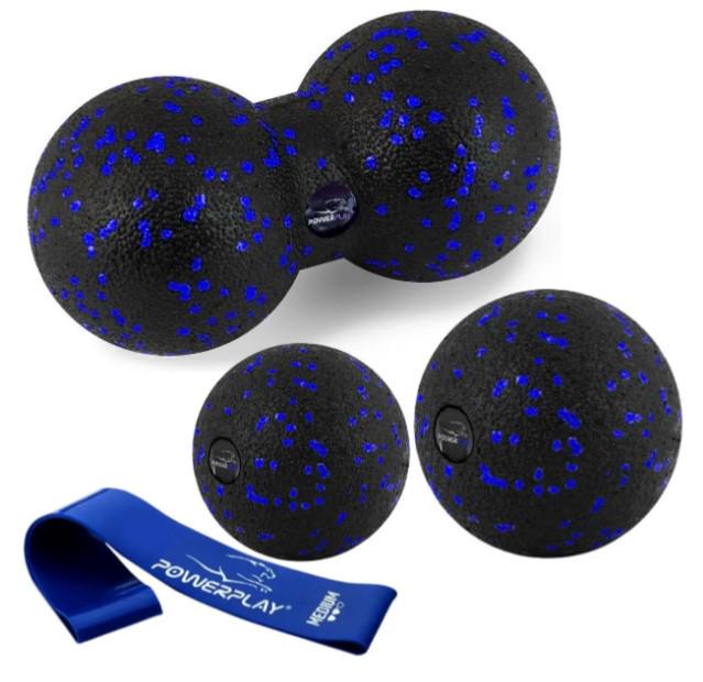 Набор для массажа PowerPlay PP-4092 EPP 3 шт./резинка 7,5 кг Blue (PP_4092_Blue)