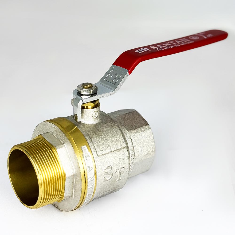 Кран шаровой для воды SANTAN PREMIUM 605 2" внутренний-наружный Красный (110959) - фото 3